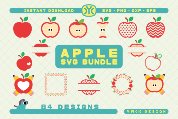 Apple SVG Bundle 84 Designs