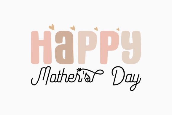 Happy Mothers Day Mom Retro Svg