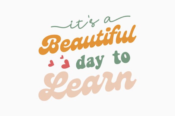 It's a Beautiful Day Teacher Retro SVG