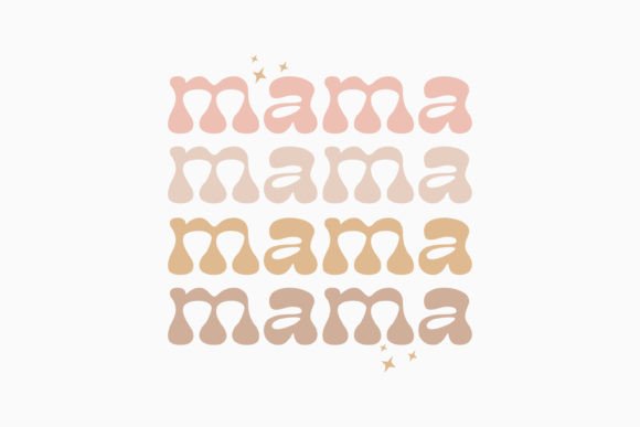 Mama Mom Retro Svg