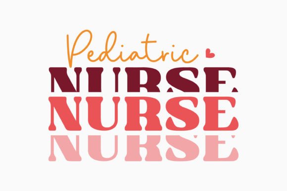 Pediatric Nurse Retro SVG