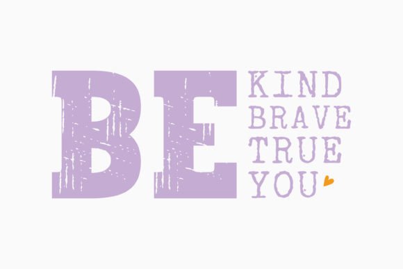 Retro Mental Health Quote SVG Be Kind Be