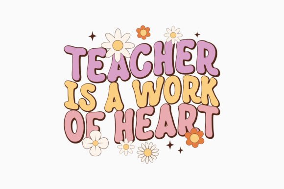 Retro Teacher Quote SVG Teacher is a Wor