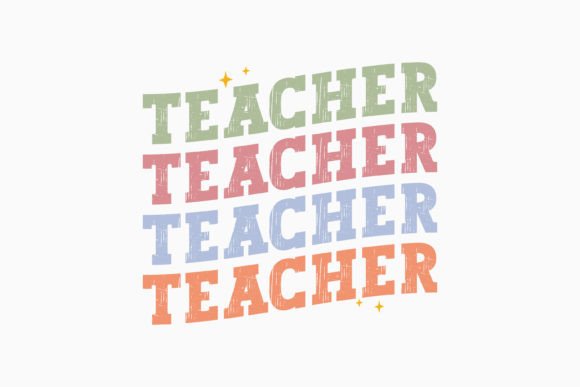 Retro Teacher SVG Design