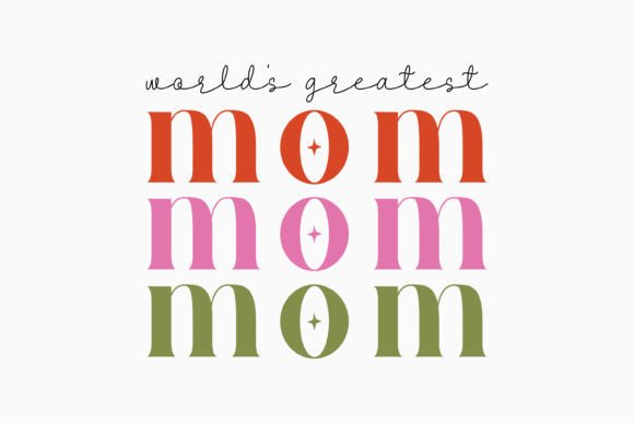 World's Greatest Mom Mama Retro Svg